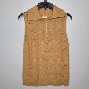 Hem & Thread Brown Sweater Vest Small